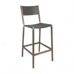 Fyrn Stanyan - Black Walnut, Matte Silver, PVT Leather, Seat & Back, Lava SEATING