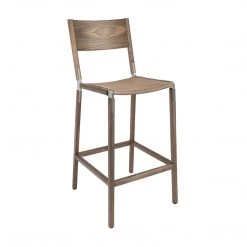 Fyrn SEATING Stanyan - Black Walnut, Matte Silver, SN Leather, Seat Only, Sand