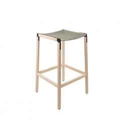 Fyrn SEATING Bartlett - Maple, Black, SN Leather, Seat Only, Stone