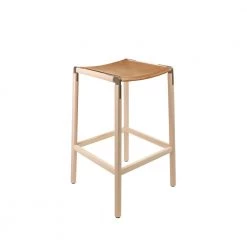 Fyrn SEATING Bartlett - Maple, Copper Bronze, PVT Leather, Seat Only, Camel