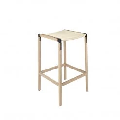 Fyrn Bartlett - Natural Oak, Black, SN Leather, Seat Only, Ivory