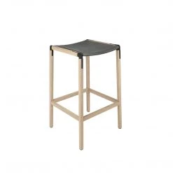 Fyrn SEATING Bartlett - Natural Oak, Black, PVT Leather, Seat Only, Lava