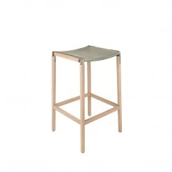 Fyrn SEATING Bartlett - Natural Oak, Copper Bronze, SN Leather, Seat Only, Stone