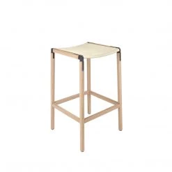 Fyrn SEATING Bartlett - Natural Oak, Graphite, SN Leather, Seat Only, Ivory