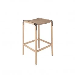 Fyrn Bartlett - Natural Oak, Graphite, SN Leather, Seat Only, Sand SEATING