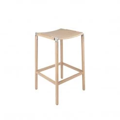 FYRN Bartlett Backless Bar Stool Natural Oak SEATING