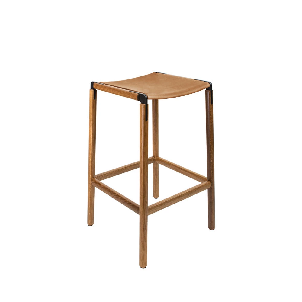 Fyrn Bartlett - Oxidized Oak, Black, PVT Leather, Seat Only, Camel 3 Fyrn Bartlett - Oxidized Oak, Black, PVT Leather, Seat Only, Camel