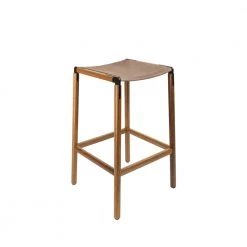 Fyrn SEATING Bartlett - Oxidized Oak, Black, SN Leather, Seat Only, Sand