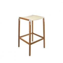 Fyrn SEATING Bartlett - Oxidized Oak, Matte Silver, SN Leather, Seat Only, Ivory