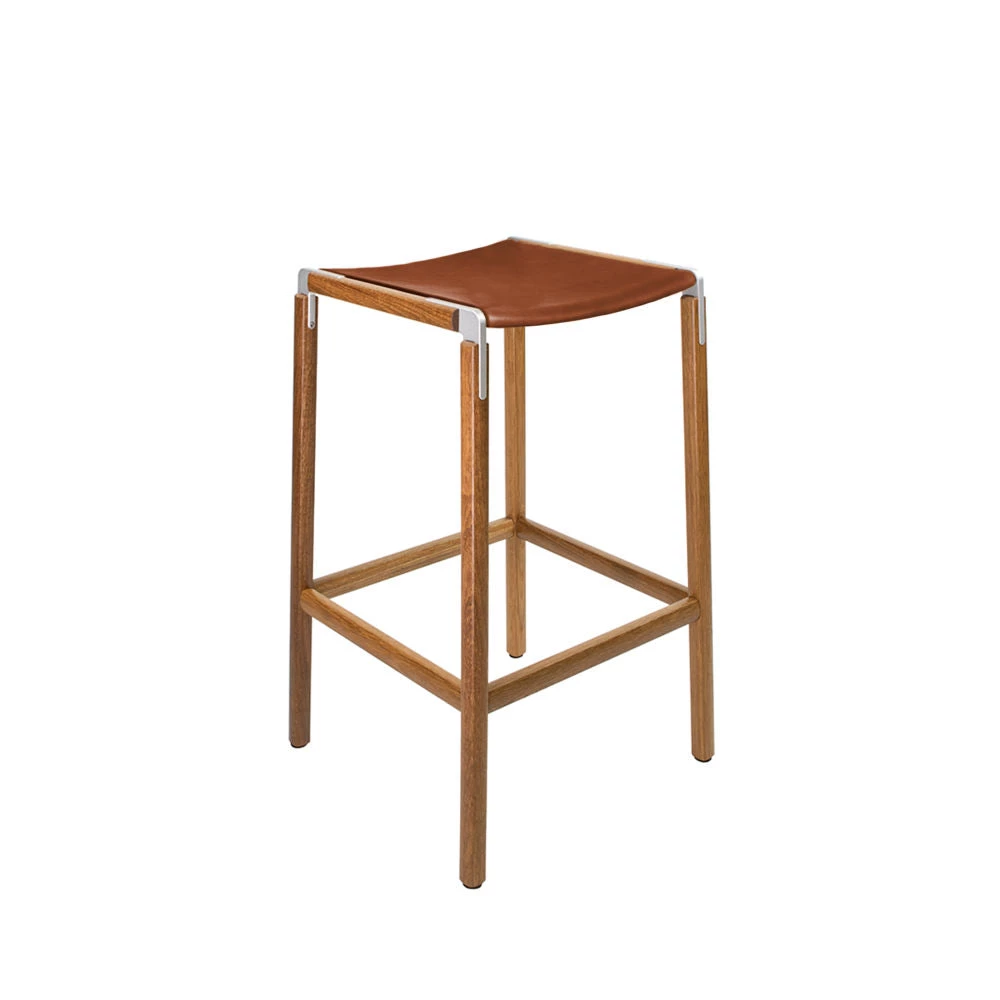 Fyrn SEATING Bartlett - Oxidized Oak, Matte Silver, PVT Leather, Seat Only, Rust 3 Fyrn SEATING Bartlett - Oxidized Oak, Matte Silver, PVT Leather, Seat Only, Rust