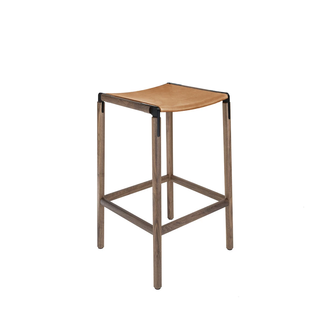 Fyrn SEATING Bartlett - Black Walnut, Black, PVT Leather, Seat Only, Camel 2 Fyrn SEATING Bartlett - Black Walnut, Black, PVT Leather, Seat Only, Camel