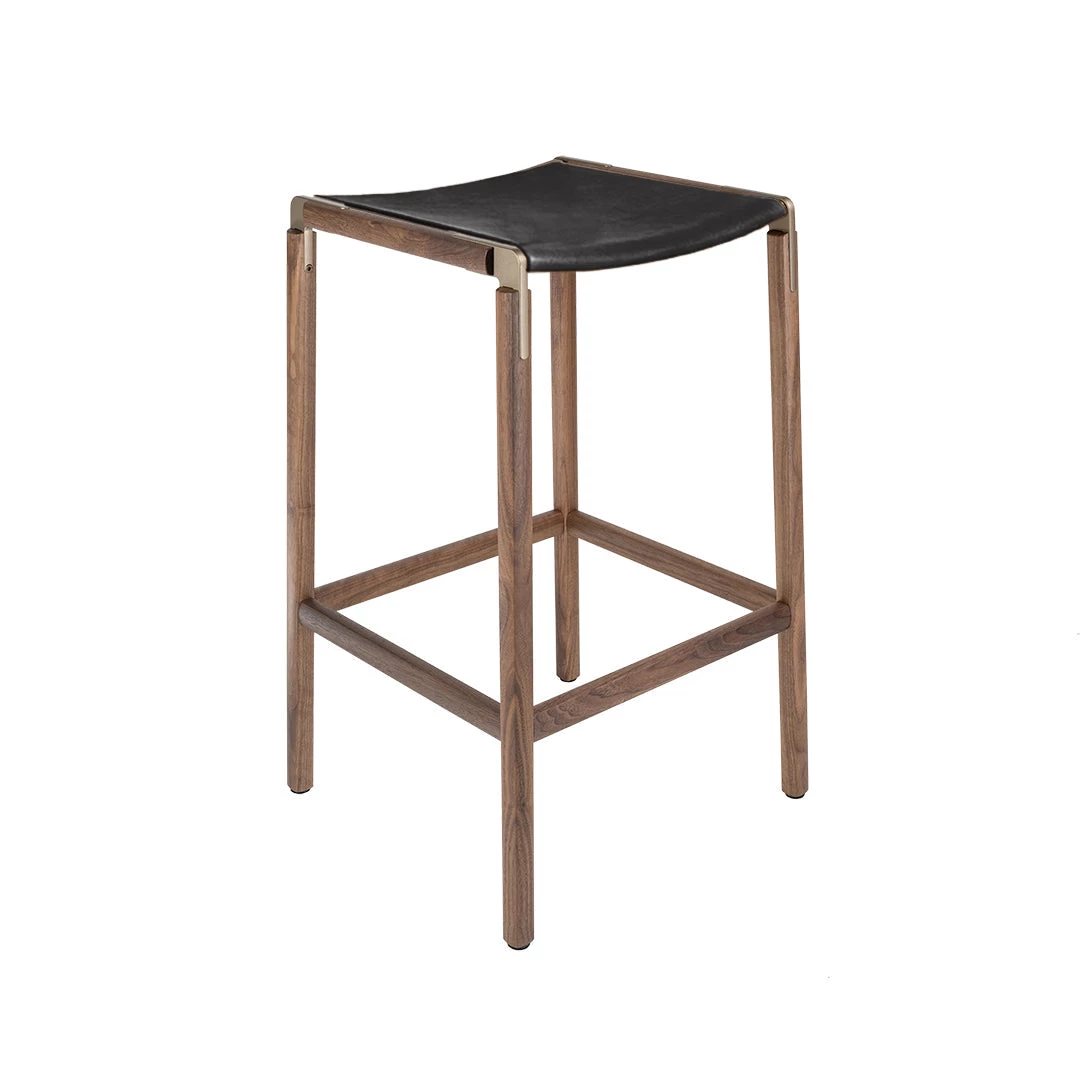 FYRN SEATING Bartlett - Black Walnut, Copper Bronze, PVT Leather, Seat Only, Coal 3 FYRN SEATING Bartlett - Black Walnut, Copper Bronze, PVT Leather, Seat Only, Coal