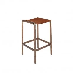 FYRN SEATING Bartlett - Black Walnut, Copper Bronze, PVT Leather, Seat Only, Rust