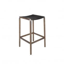 Fyrn SEATING Bartlett - Black Walnut, Matte Silver, SN Leather, Seat Only, Coal