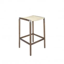 Fyrn Bartlett - Black Walnut, Matte Silver, SN Leather, Seat Only, Ivory