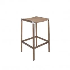 Fyrn SEATING Bartlett - Black Walnut, Matte Silver, SN Leather, Seat Only, Sand