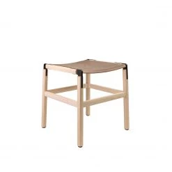 FYRN SEATING Shorty - Maple, Black, PVT Leather, Seat Only, Sand