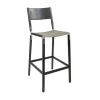 Fyrn Stanyan - Charcoal Black, Matte Silver, PVT Leather, Seat Only, Stone