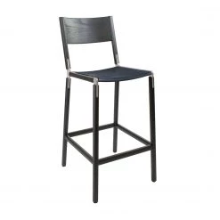 Fyrn Stanyan - Charcoal Black, Matte Silver, PVT Leather, Seat Only, Night SEATING