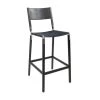 Fyrn Stanyan - Charcoal Black, Matte Silver, SN Leather, Seat Only, Night SEATING