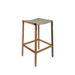 FYRN Bartlett - Oxidized Oak, Black, PVT Leather, Seat Only, Stone