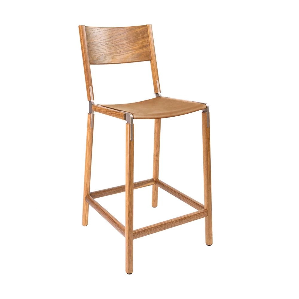 Fyrn Linden - Oxidized Oak, Copper Bronze, SN Leather, Seat Only, Camel SEATING 3 Fyrn Linden - Oxidized Oak, Copper Bronze, SN Leather, Seat Only, Camel SEATING