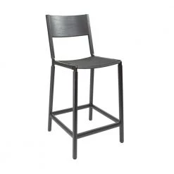 Fyrn SEATING Linden - Charcoal Black, Black, SN Leather, Seat Only, Lava