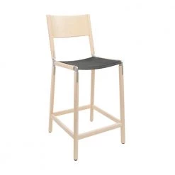 Fyrn SEATING Linden - Maple, Matte Silver, SN Leather, Seat Only, Lava