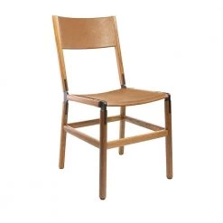 FYRN Mariposa - Oxidized Oak, Black, SN Leather, Seat And Back, Camel