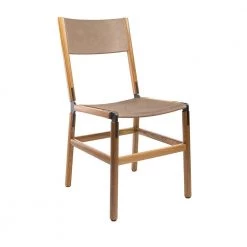 FYRN Mariposa - Oxidized Oak, Black, PVT Leather, Seat And Back, Sand SEATING