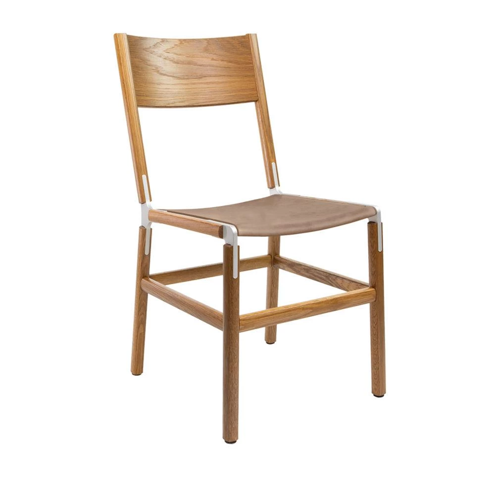 FYRN Mariposa - Oxidized Oak, Matte Silver, PVT Leather, Seat Only, Sand 3 FYRN Mariposa - Oxidized Oak, Matte Silver, PVT Leather, Seat Only, Sand