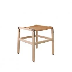 FYRN SEATING Shorty - Maple, Copper Bronze, SN Leather, Seat Only, Camel