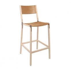 FYRN SEATING Stanyan - Maple, Copper Bronze, SN Leather, Seat And Back, Camel