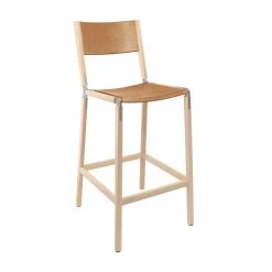 FYRN Stanyan - Maple, Matte Silver, SN Leather, Seat And Back, Camel