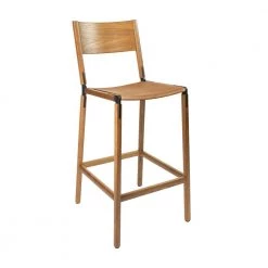 Fyrn SEATING Stanyan - Oxidized Oak, Black, SN Leather, Seat Only, Camel