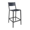 Fyrn SEATING Stanyan - Charcoal Black, Black, PVT Leather, Seat And Back, Night