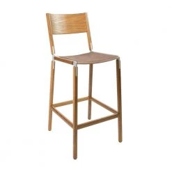 Fyrn Stanyan - Oxidized Oak, Matte Silver, PVT Leather, Seat Only, Sand SEATING