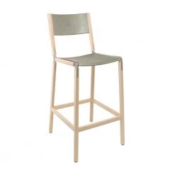 FYRN Stanyan - Maple, Matte Silver, PVT Leather, Seat And Back, Stone SEATING