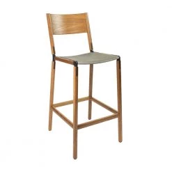 Fyrn Stanyan - Oxidized Oak, Black, PVT Leather, Seat Only, Stone SEATING